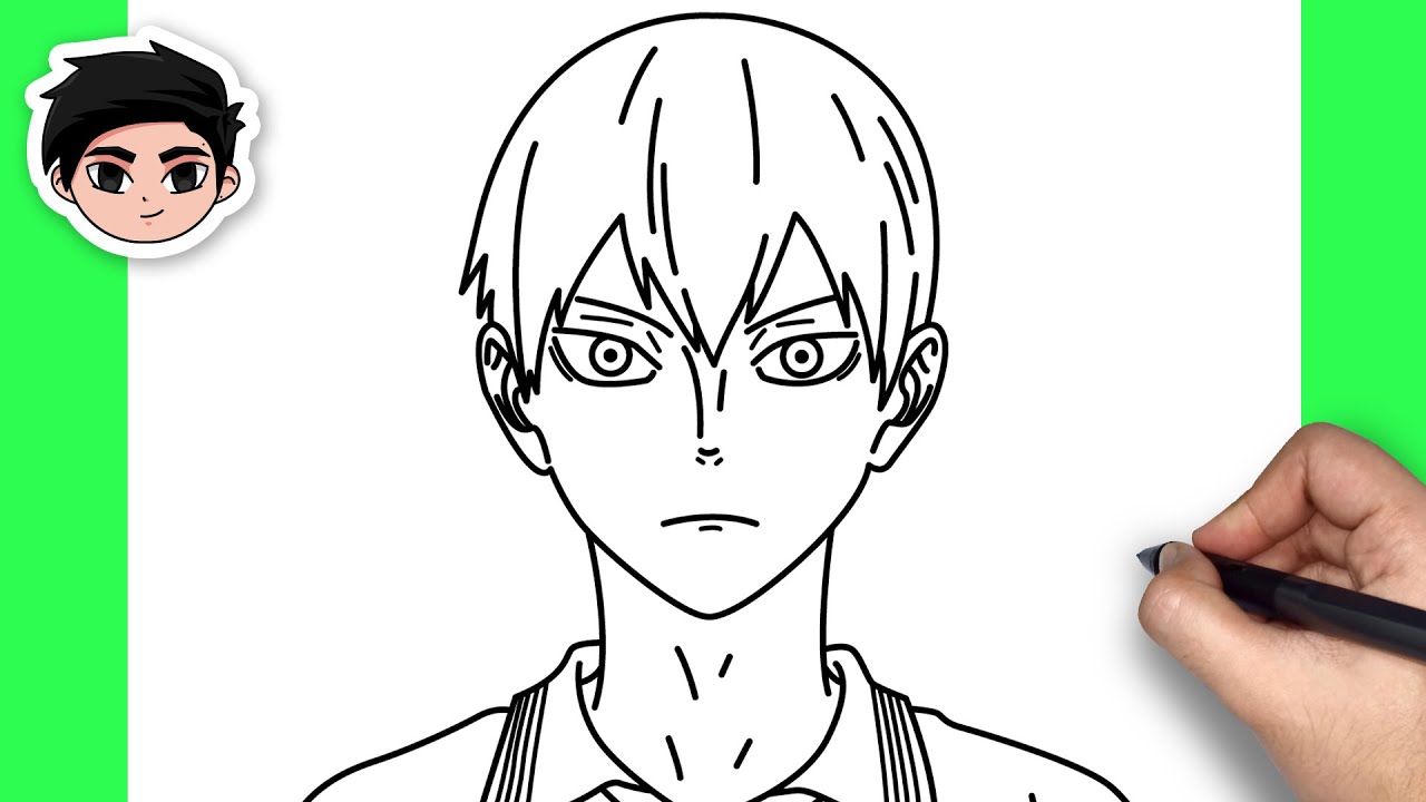How To Draw Kageyama Tobio | Haikyuu! - Easy Step By Step Tutorial