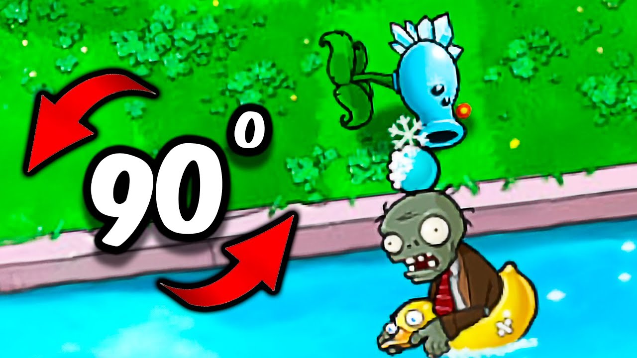 PVZ pero LAS PLANTAS... ¿ATACAN HACIA ABAJO? ⬇️🤯