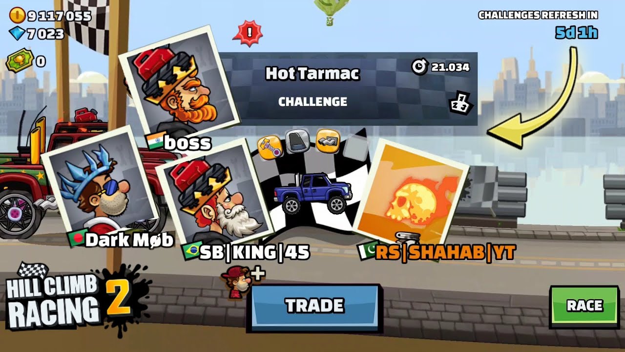 Easy To Hard With Epic Skin Looks New Featured Challenges- Hill Climb Racing 2