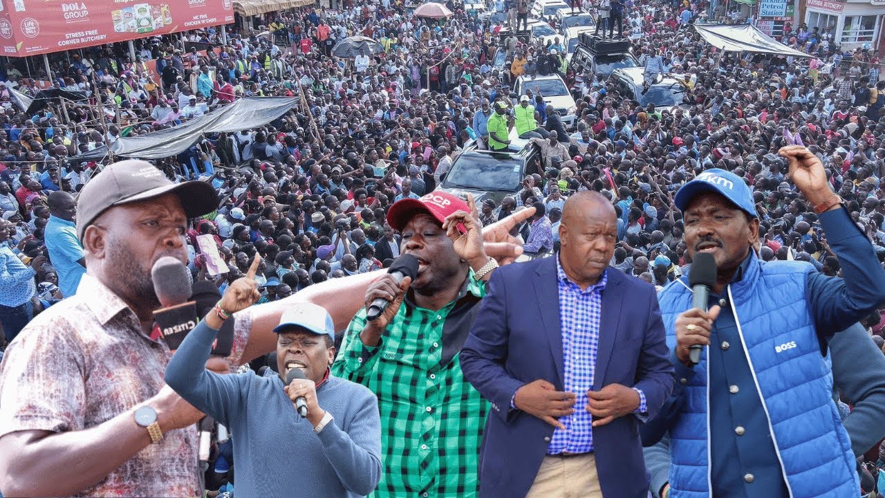 LIVE; GACHAGUA, NATEMBEYA, MATIANG'I, KALONZO, EUGENE, MUTURI HOLD A MASSIVE RALLY IN KAKAMEGA