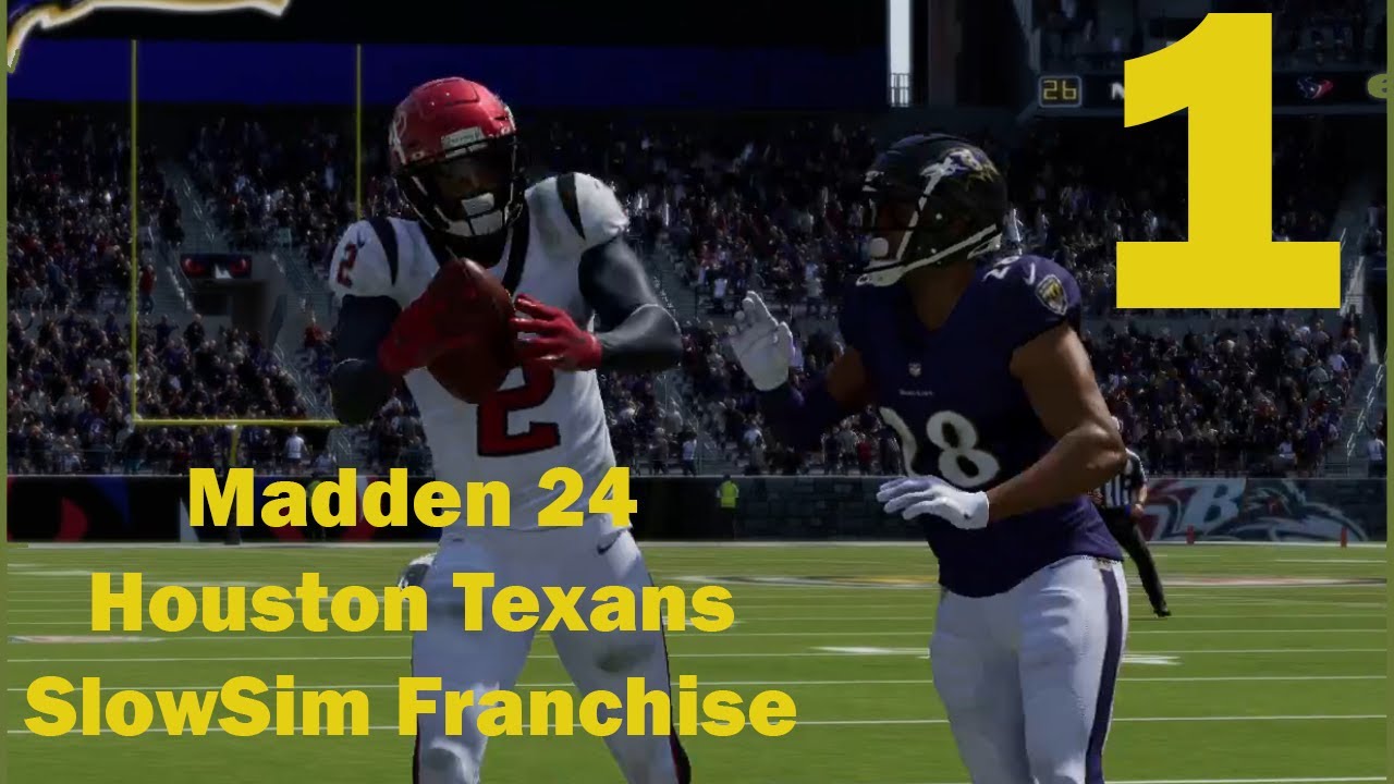 Madden 24 Slow Sim Franchise - Texans - Ep 1