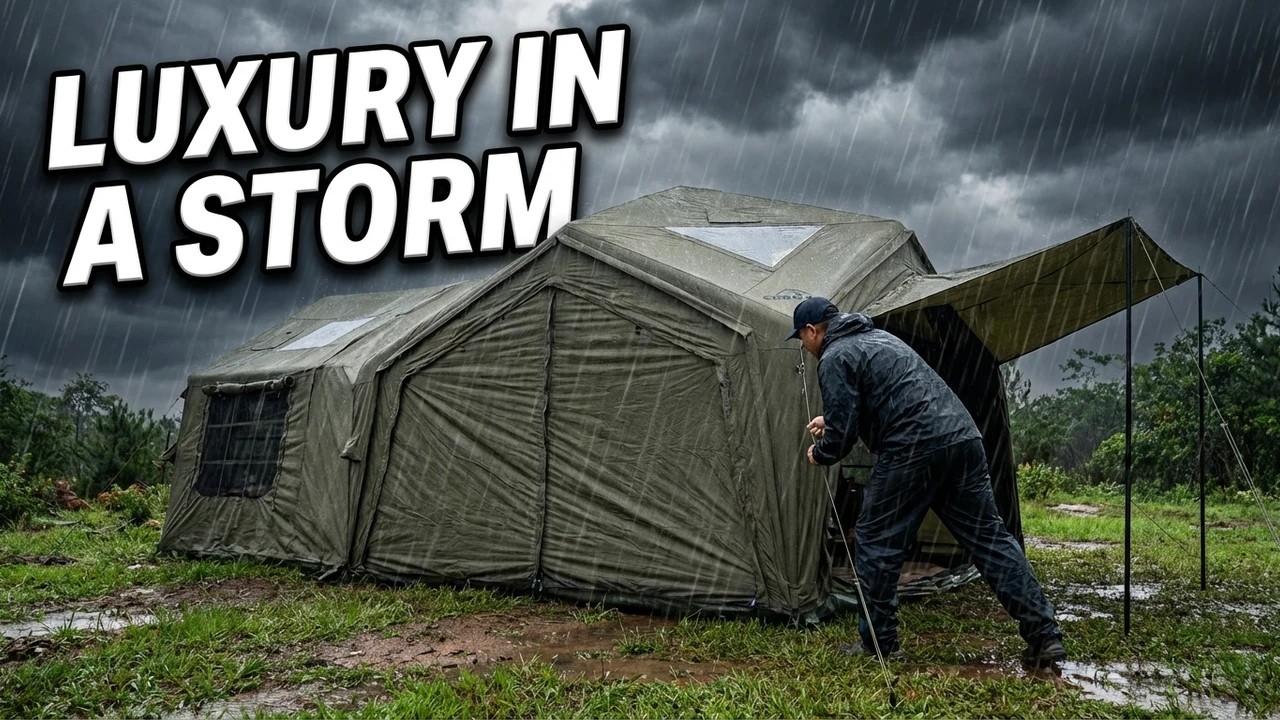 Real Storm Camping Test | Coody Tent in Extreme Rain