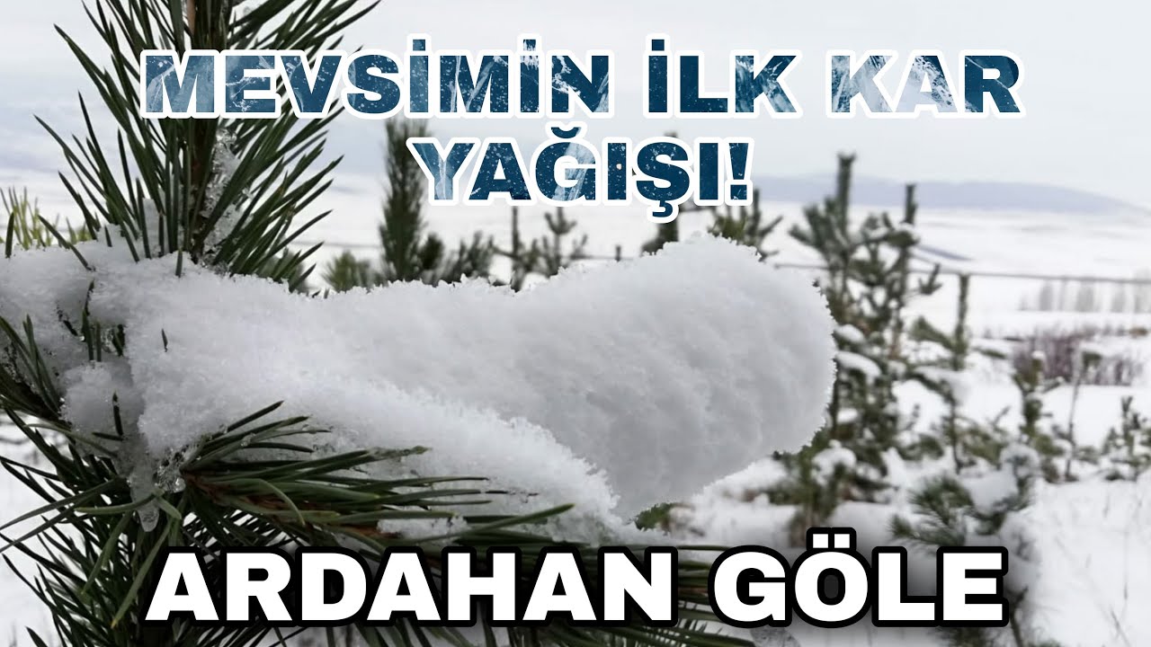 GÖLE'DE MEVSİMİN İLK KAR YAĞIŞI BAŞLADI...