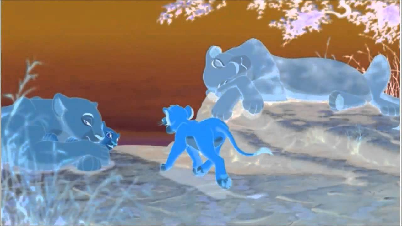 Der K&ouml;nig der L&ouml;wen Simba und Nala als Kinder
