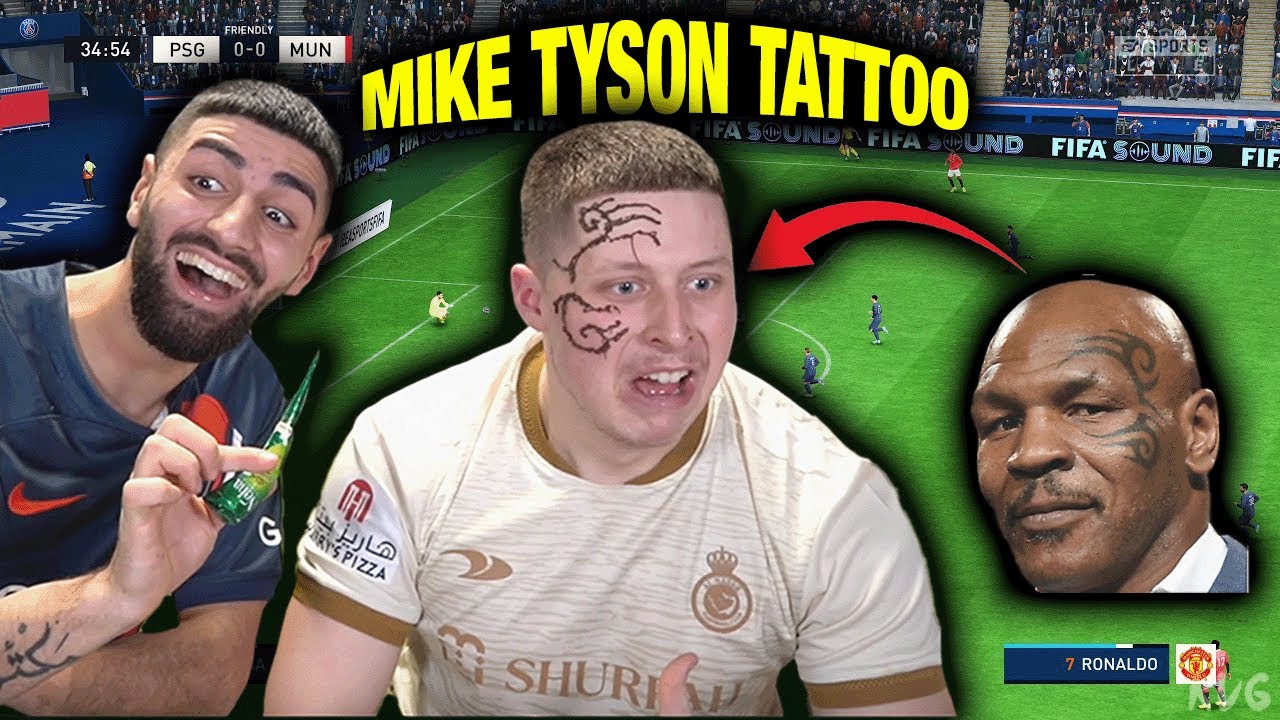 EA FC 24 MATCH endet in AGRESSIONEN + VERLIERER BEKOMMT MIKE TYSON TATTOO | Jordan & Semih