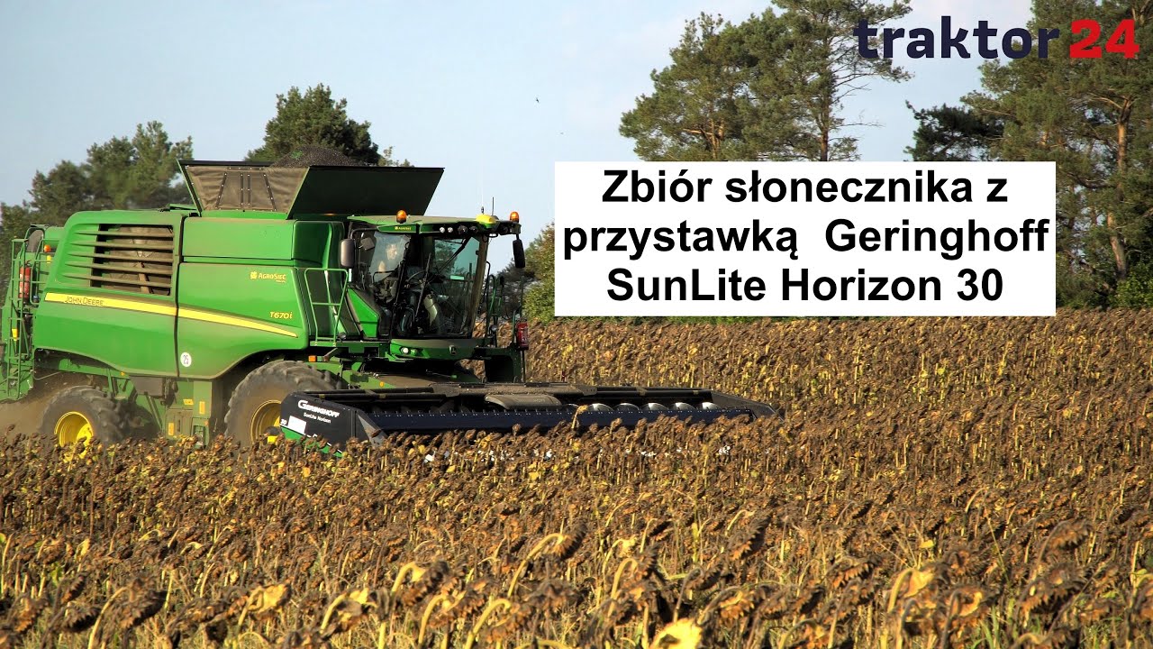 Zbiór słonecznika z przystawką Geringhoff SunLite 30
