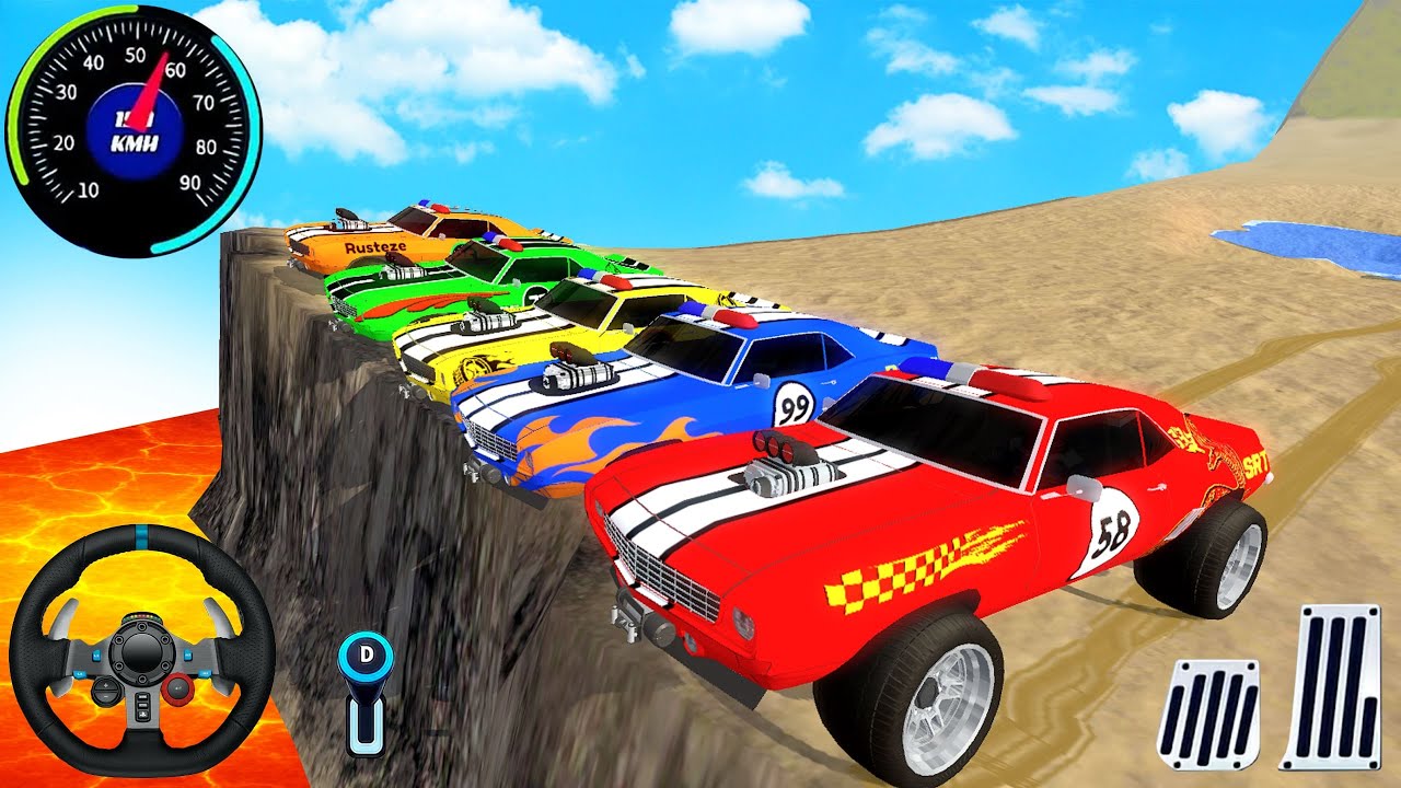 Juegos De Carros - Extreme Speed Cars Police Impossible Driver #2 - Car Driving Offroad - GamePlay