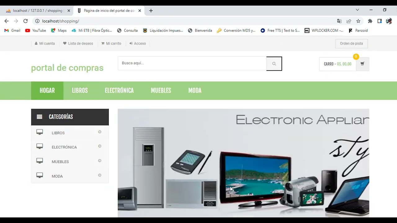 Portal de compras en línea con PHP y MySQL - (Código Gratis).