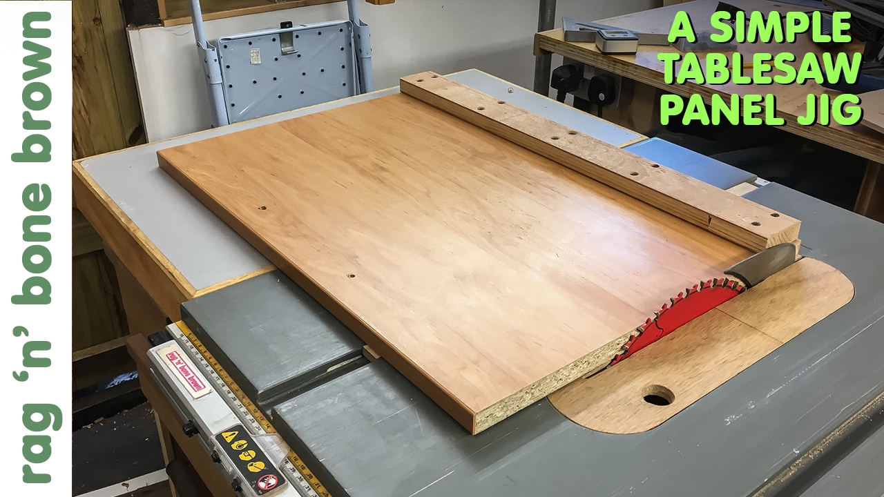 Simple Panel Cutting Jig for DeWalt DW745 tablesaw