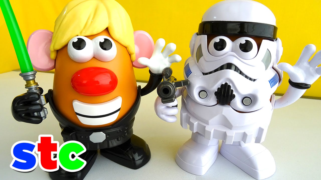 Mr Potato Head Star Wars Luke Skywalker y Stormtrooper