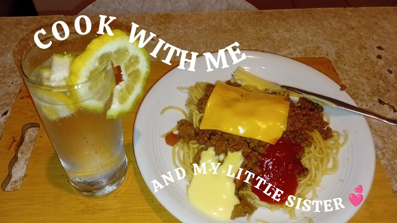 #cooking Spaghetti & Mince with My Little Sister 🍝|Fun Kitchen Moments #cookingvideo #cookingathome