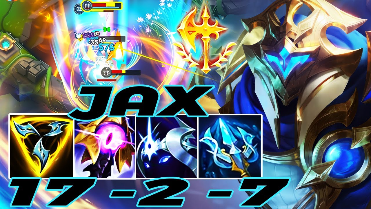 WILD RIFT JAX JUNGLE  GAMEPLAY | 17 -2 -7 MVP | JAX BUILD RUNES