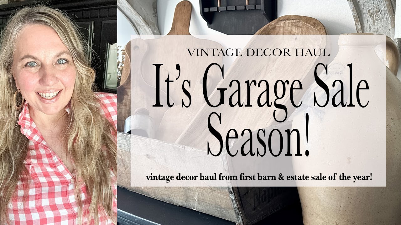 It's Garage Sale Season! | Vintage Decor Haul | 2025