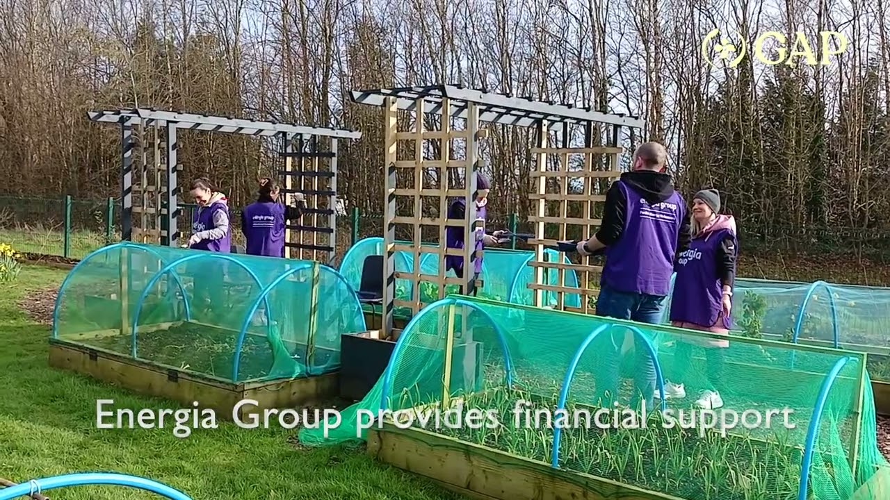 Energia Group volunteers in the GLAS @ TU Dublin community garden