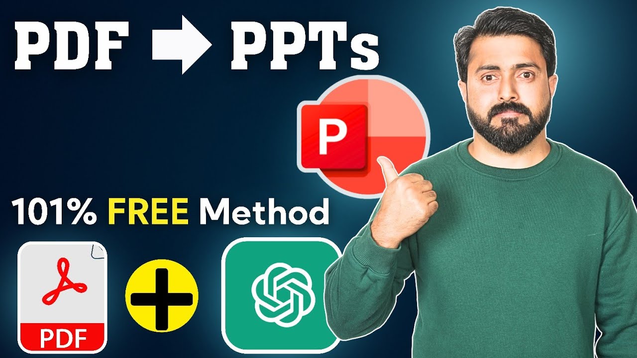 Convert PDF into PowerPoint Presentations for FREE using AI