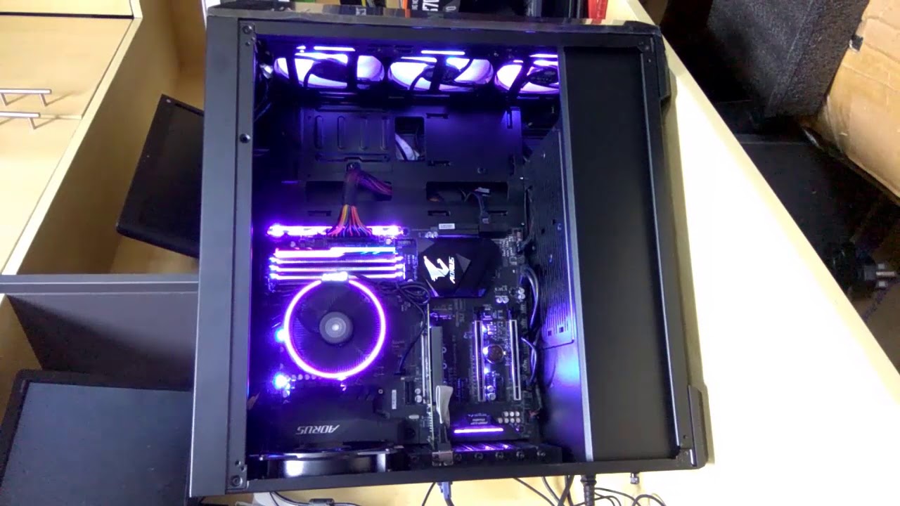 Cooler Master MasterBox Lite 5 RGB, RYZEN 1700  GIGABYTE AB350 AORUS GAMING3  Tech Land