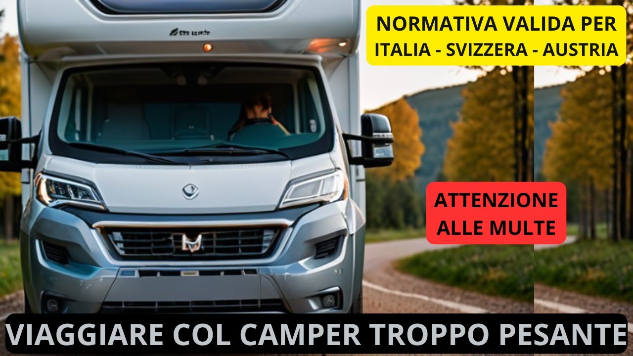IL PESO DEL CAMPER - NORMATIVA PER ITALIA, SVIZZERA, AUSTRIA