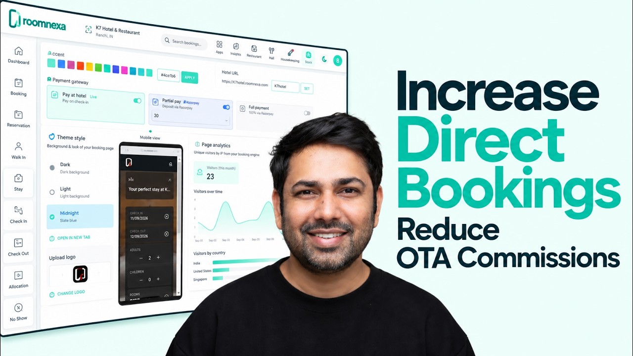 Hotel Booking Engine Demo 2026 | Increase Direct Bookings & Reduce OTA Commissions