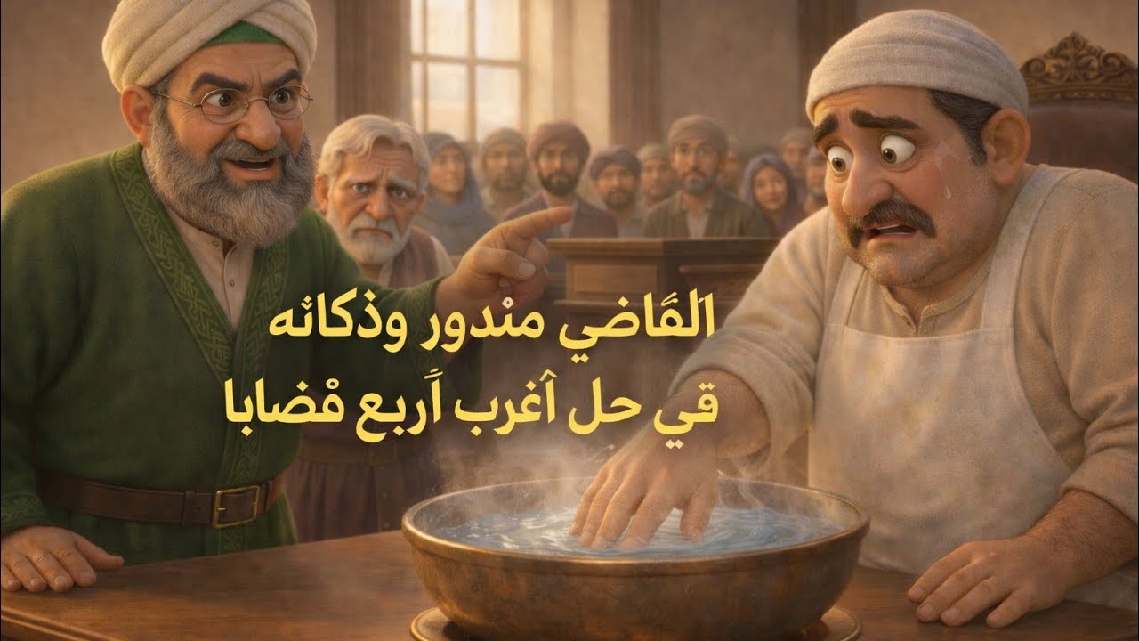 قصه القاضي مندور وقوة ذكائه في حل أغرب أربع قضايا