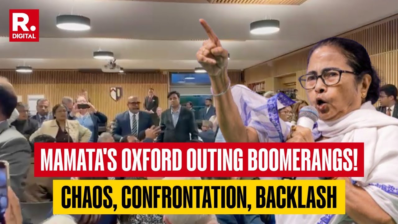Mamata Confronted Publicly In Oxford On Tata, Hindus & RG Kar | Clip Of Full Chaos