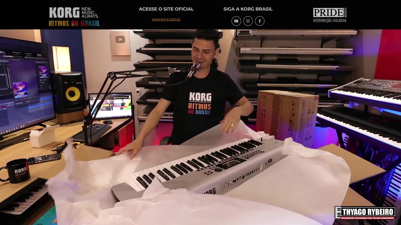 Umboxing/Review TECLADO CUSTO BENEFÍCIO KORG  