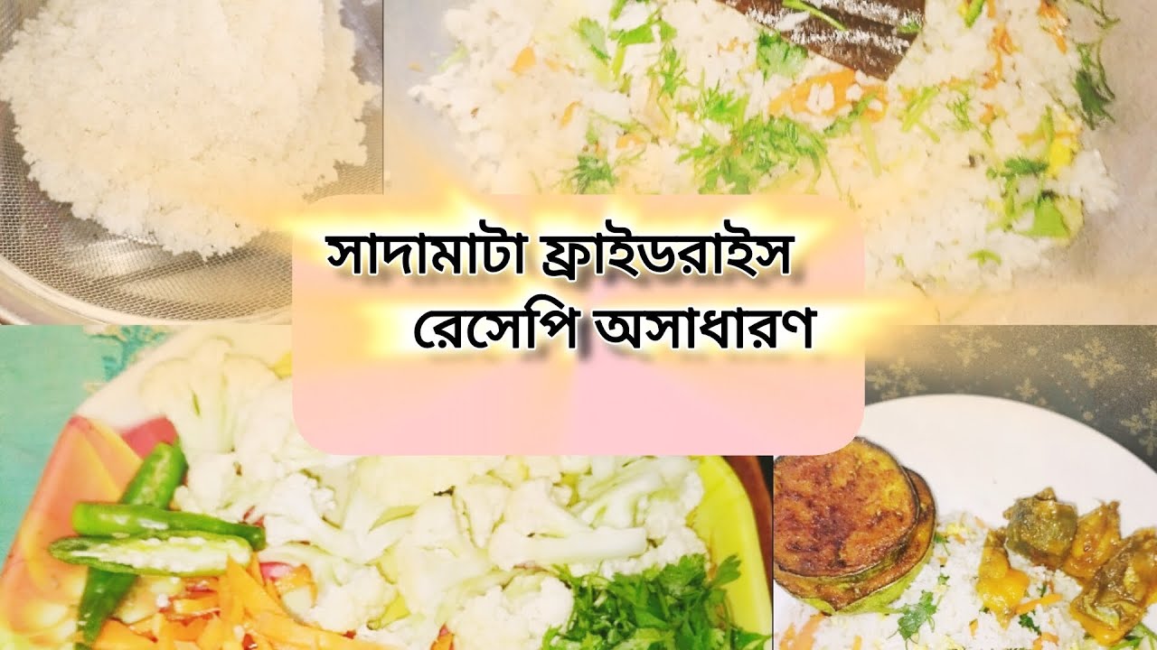 সাদামাটা ফ্রাইডরাইস রেসিপি অসাধারণ 