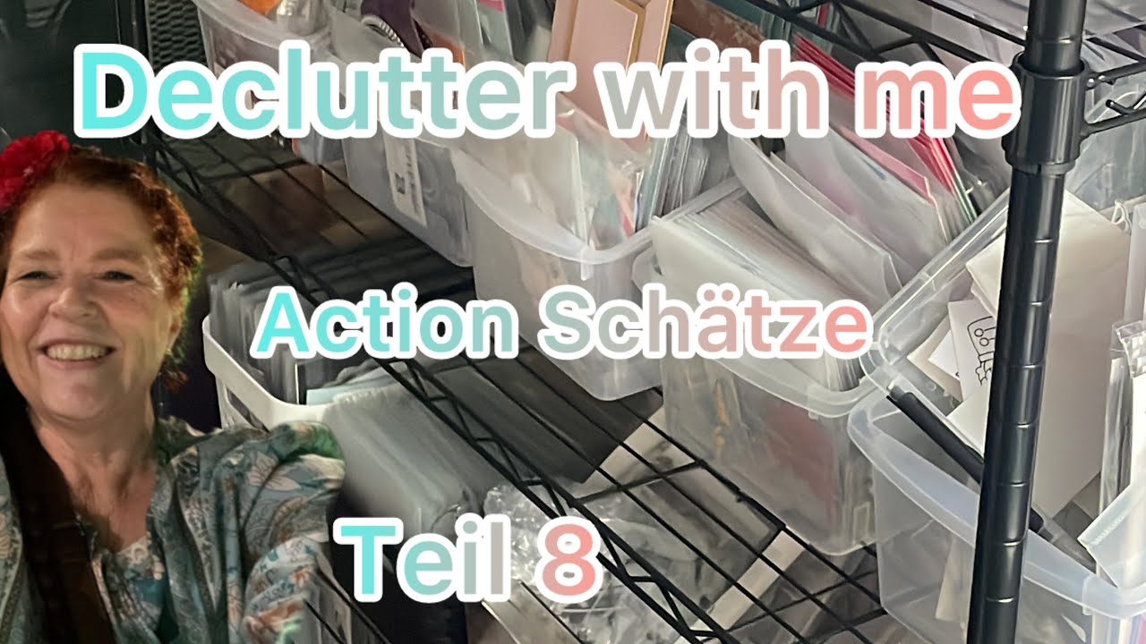 Declutter with me ❤️ Bastelzimmer aufräumen 🤩  Stanzen und mehr ❤️Action Schätze aufgetaucht 😳Teil 8