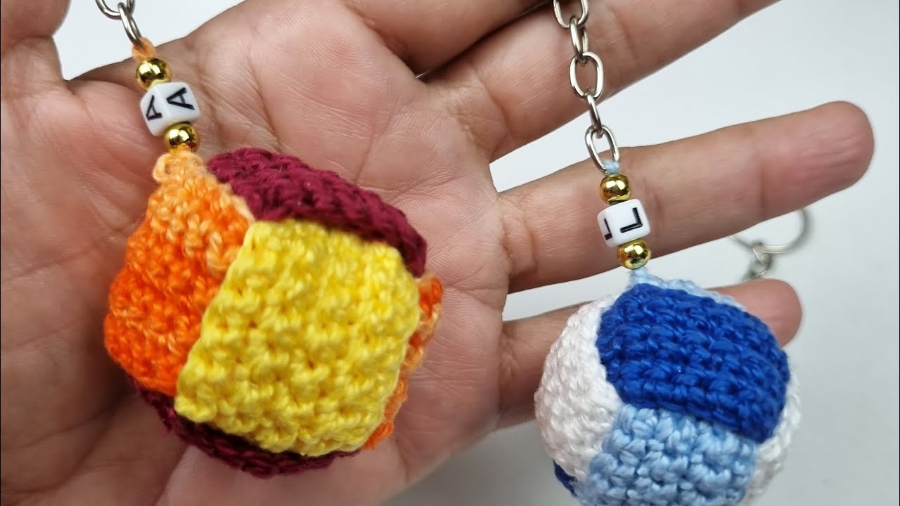 LEMBRANCINHA - CHAVEIRO BOLA DE CROCHÊ - DIA DOS PAIS 