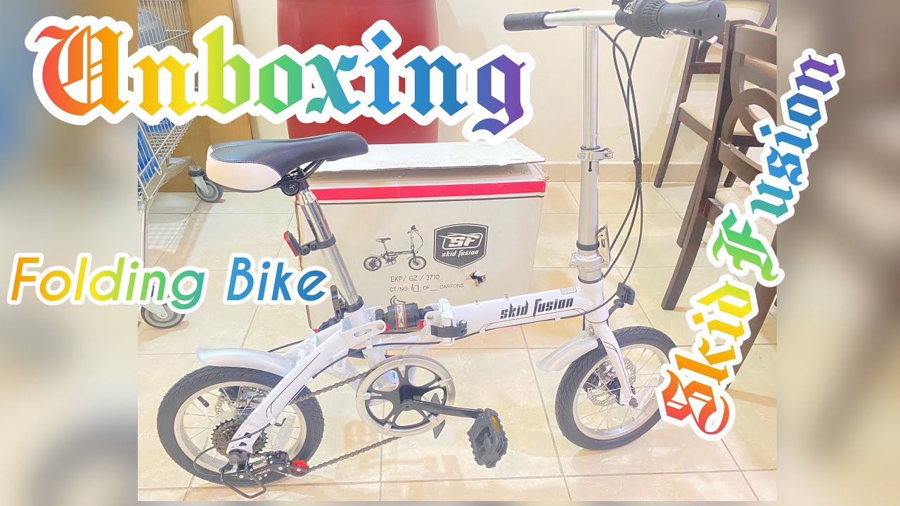 Unboxing Skid Fusion folding Bike