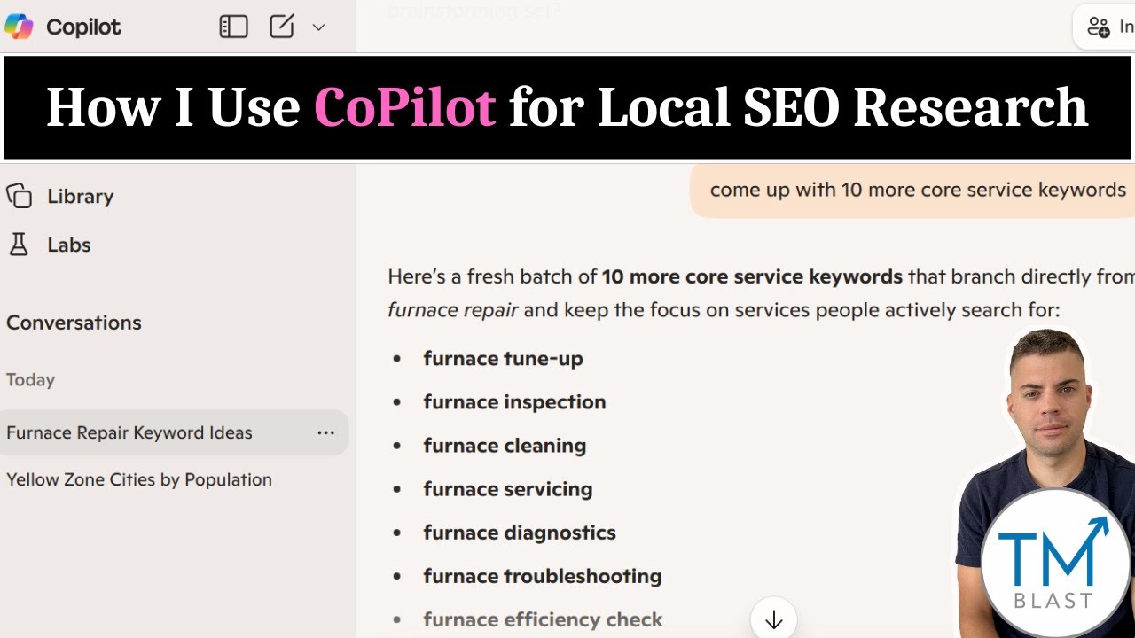How I Use Microsoft CoPilot for Local SEO Keyword Research