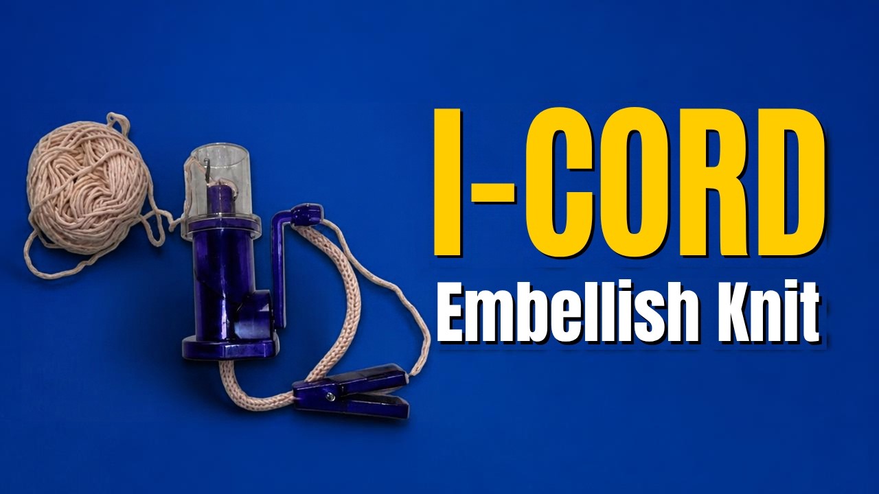 Вяжем шнур I-Cord на вязальной машине Embellish: мастер-класс 🧶✨