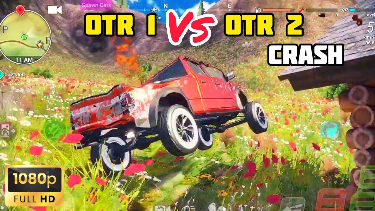 NEW SNEAK PEEK OTR 2 VERSUS OTR 1 CRASH COMPARISON | OFF THE ROAD 2 OPEN WORLD DRIVING GAME
