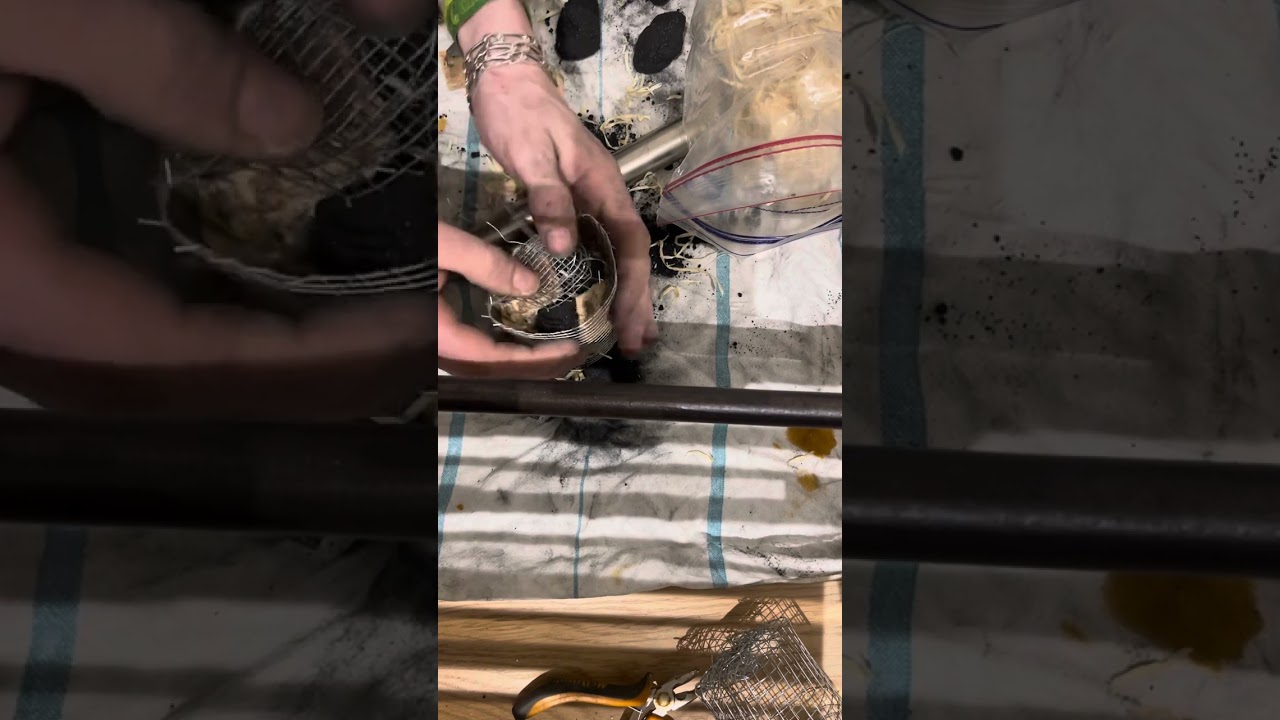 How to make a micro charcoal poi