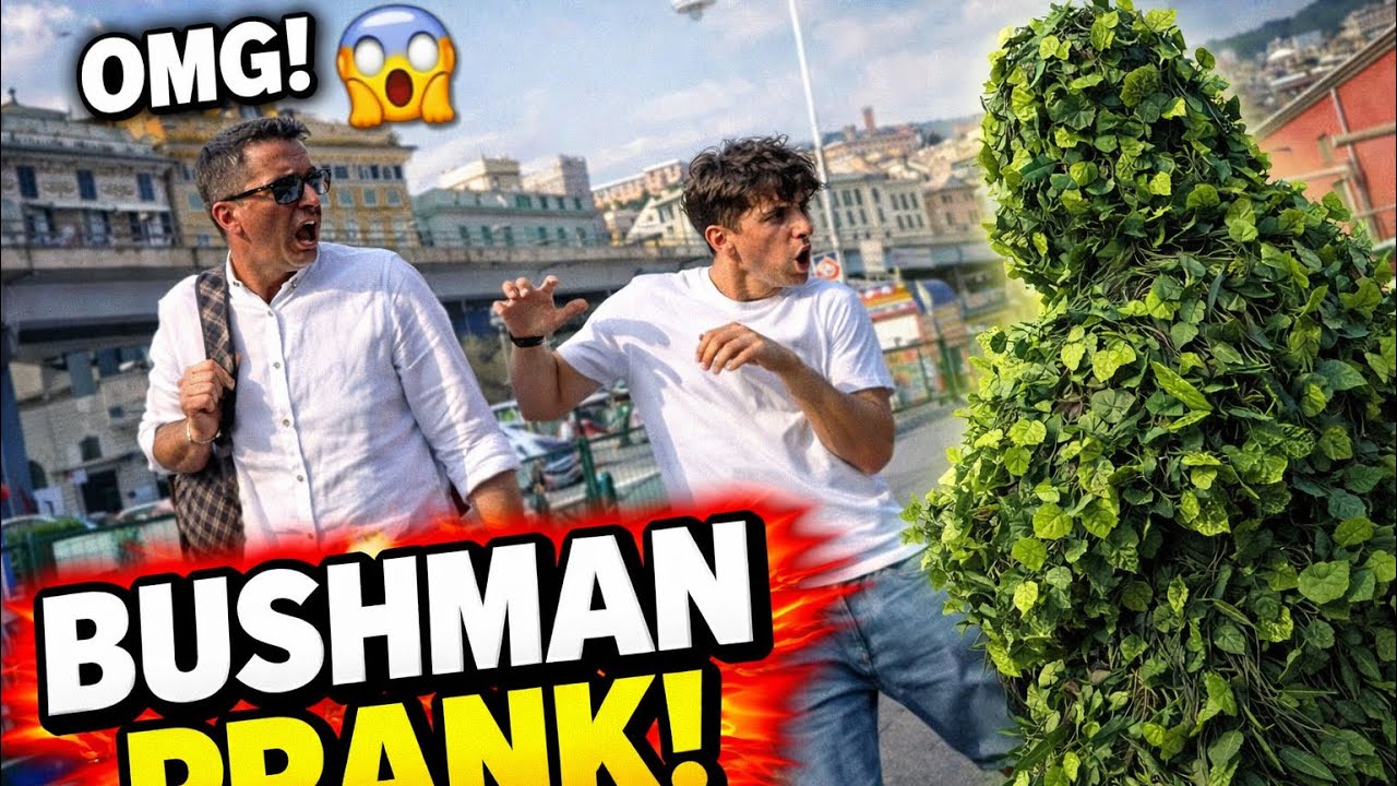 Bushman prank: Imagine arguing with someone and the bush jumps you 🌿😂#hilarious #funny #bushmanprank