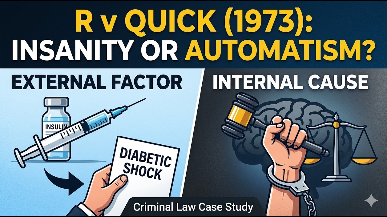 Case Law – R v Quick (1973) | College Tutor Law