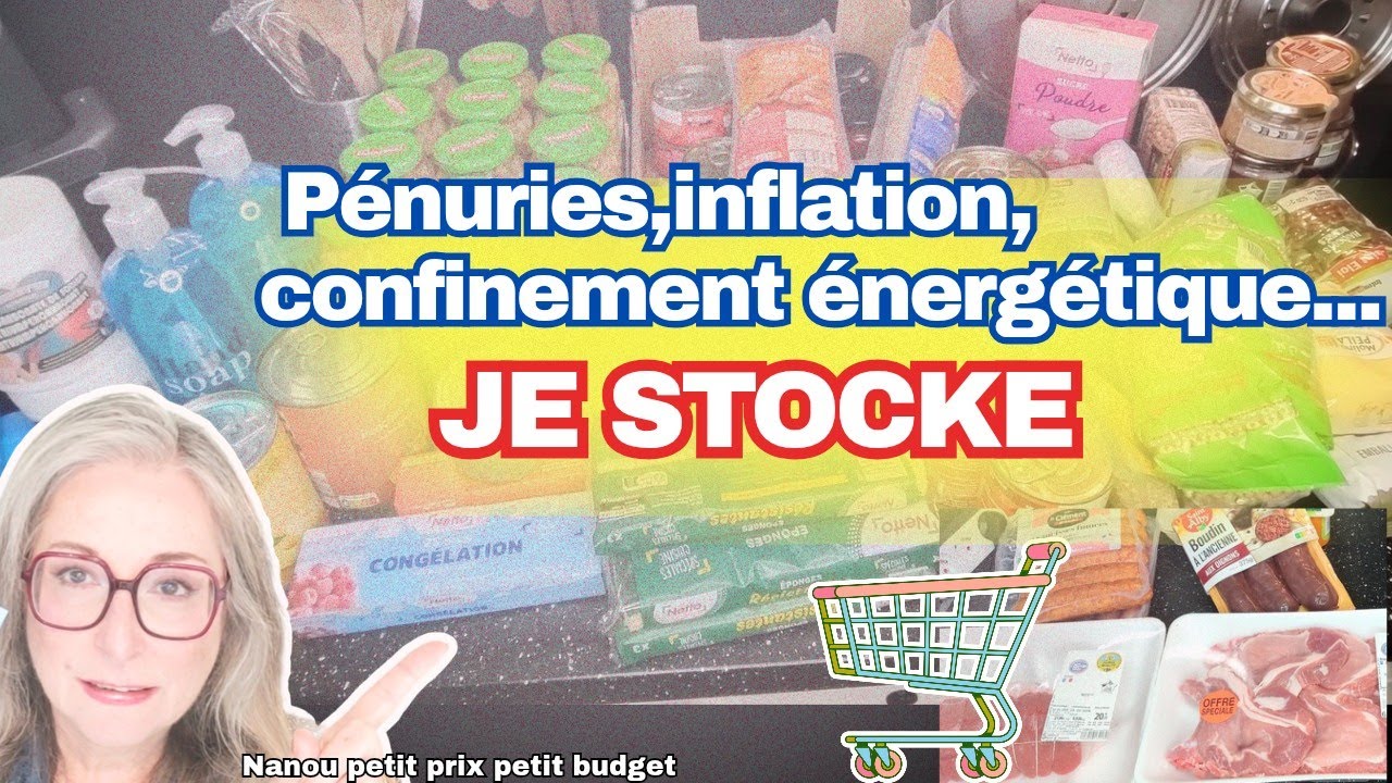 Grosses courses Aldi,Carrefour,Netto|Anticiper l'inflation ,le confinement &eacute;nerg&eacute;tique, gros restock