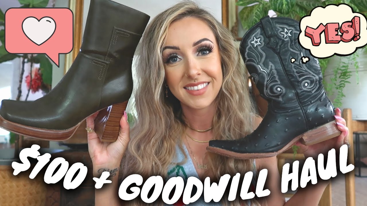 BEST THRIFT HAUL | AMAZING FALL BOOTS, VINTAGE KIMONOS & SLEEPWEAR FT. DOSSIER