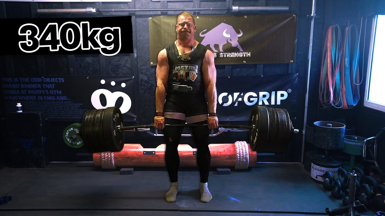 340kg Deadlift for reps | Prep for World Strongest Man ft. Paddy Haynes