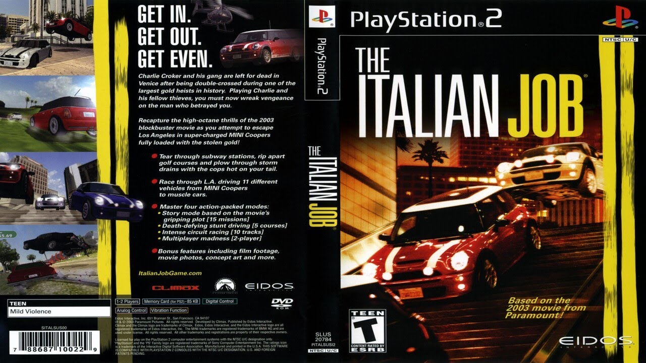 The Italian Job (2003) - Full Game | PS2  |  UHD | 4K |