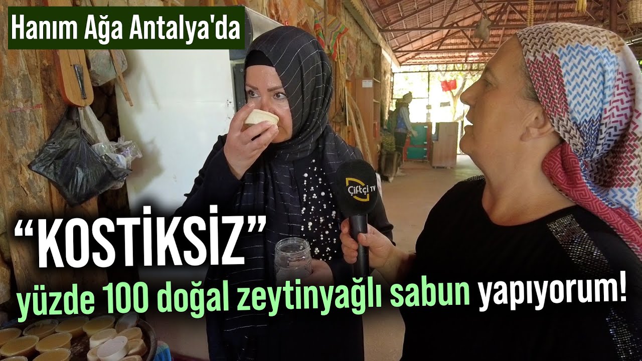 “KOSTİKSİZ” Yüzde 100 Doğal Zeytinyağlı Sabun Yapıyorum! - Hanım Ağa