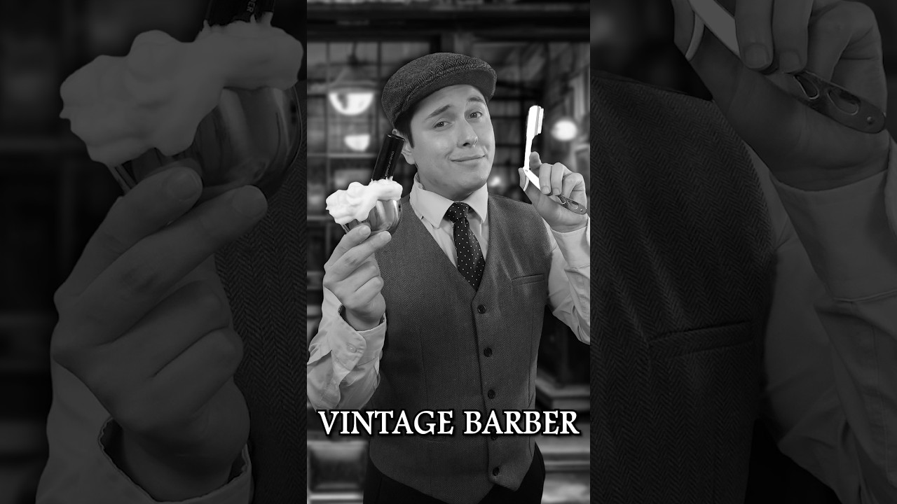 Аутентичная стрижка и бритье 1950-х годов 💈 | #ASMR