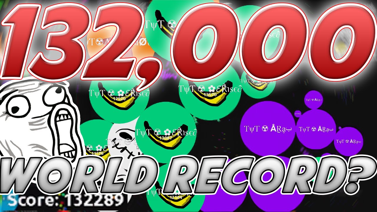 132.000 Mass // AGARIO WORLD RECORD // TYT Clan Agar.io Highscore