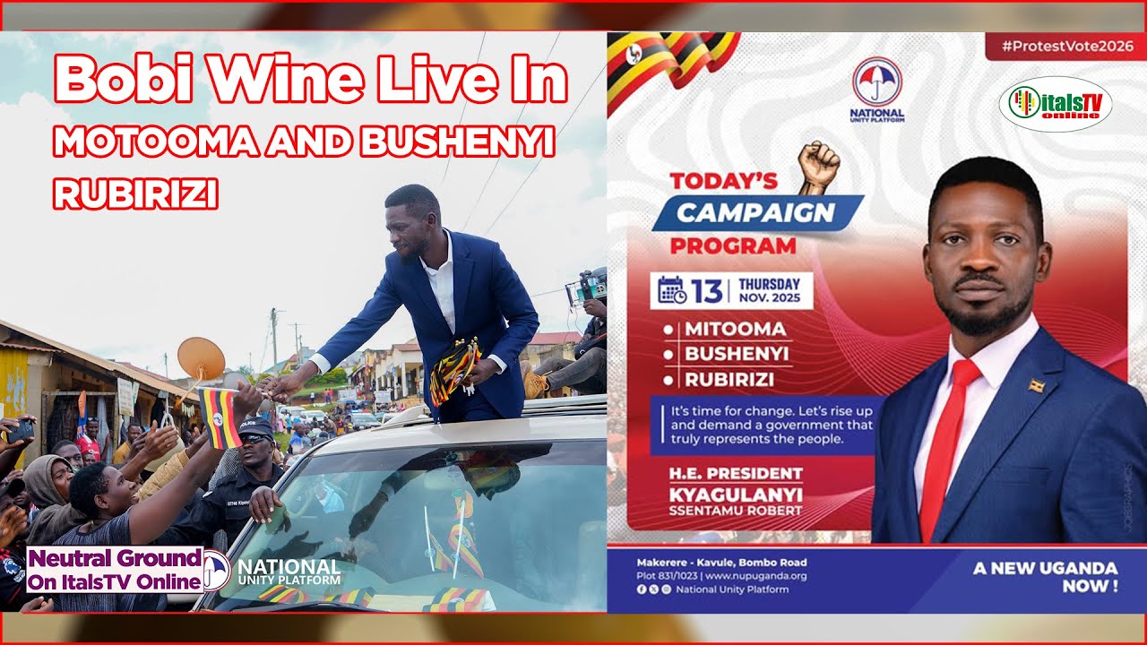 KYAGULANYI SENTAMU ROBERT LIVE IN MITOOMA AND BUSHENYI. #bobiwinelivenow #mitoomaupdates  #bushenyi