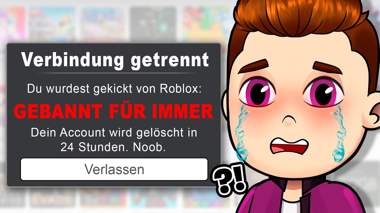 ich wurde GEBANNT auf Roblox...