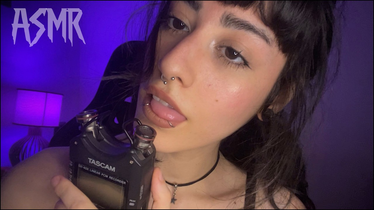 ASMR Sons de Boca de Orelha a Orelha no Tascam *no talking*