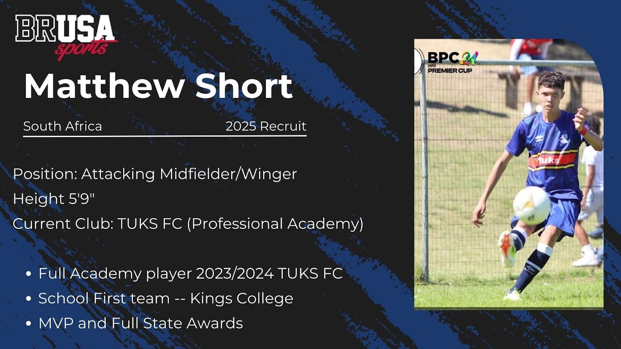 Matthew Short Official Soccer Recruitment Video 2023/24 season | 2025 USA College Recruit