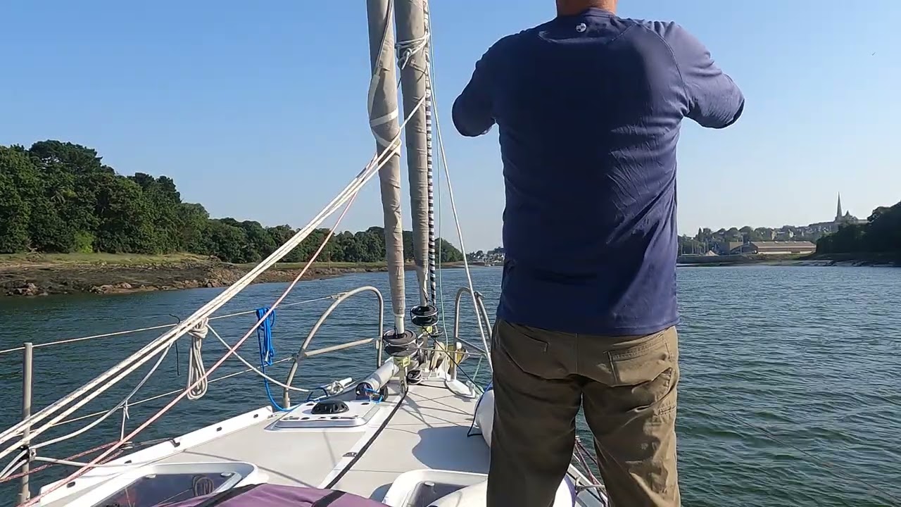 upriver to Treguier, France