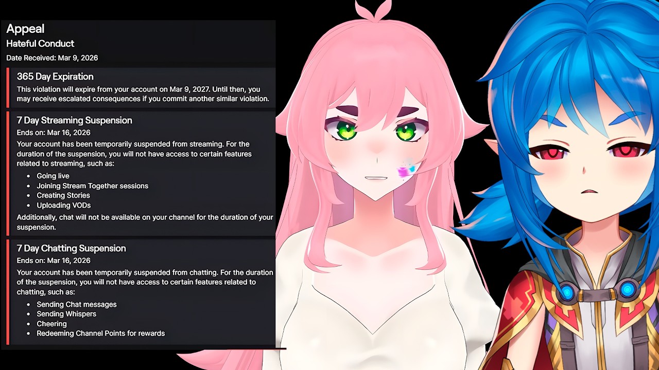 Her stalker got her banned..