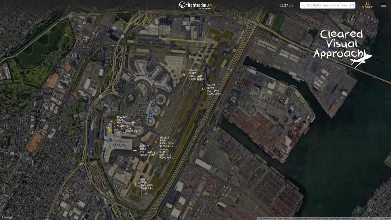 Newark KEWR Flightradar24 Livestream with Tower Live Air Traffic Control 15/09/2025