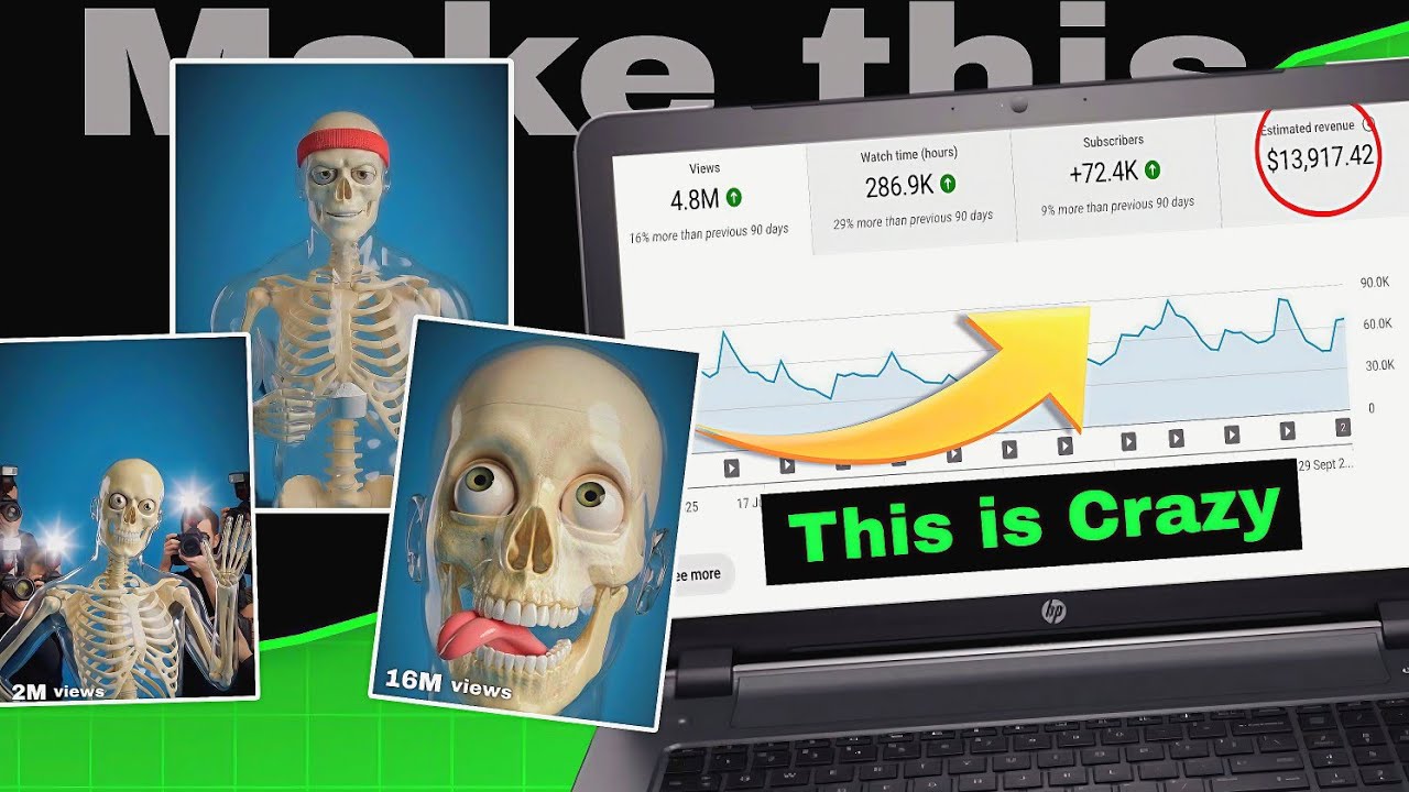 Make VIRAL Skeleton shorts with Ai - (Full tutorial) 